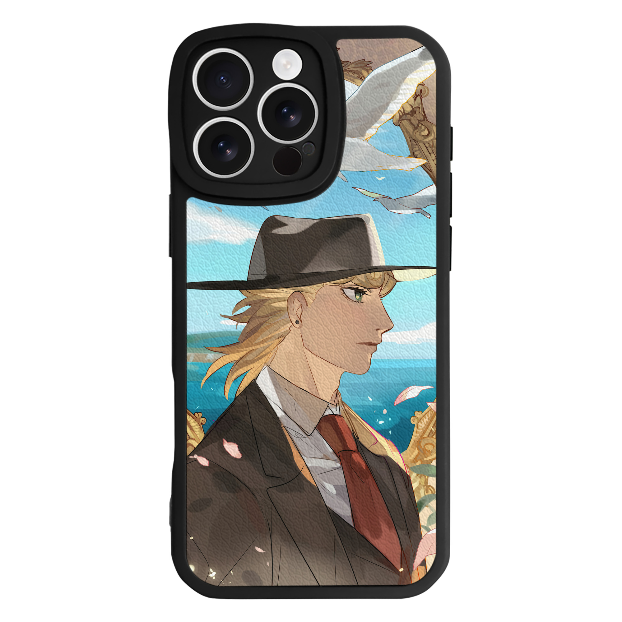 （画像用） ジョジョの奇妙な冒険 JoJo's Bizarre Adventure 【iPhone 16シリーズ対応】シリコンスマホケース（レザー調） 材質：シリコン